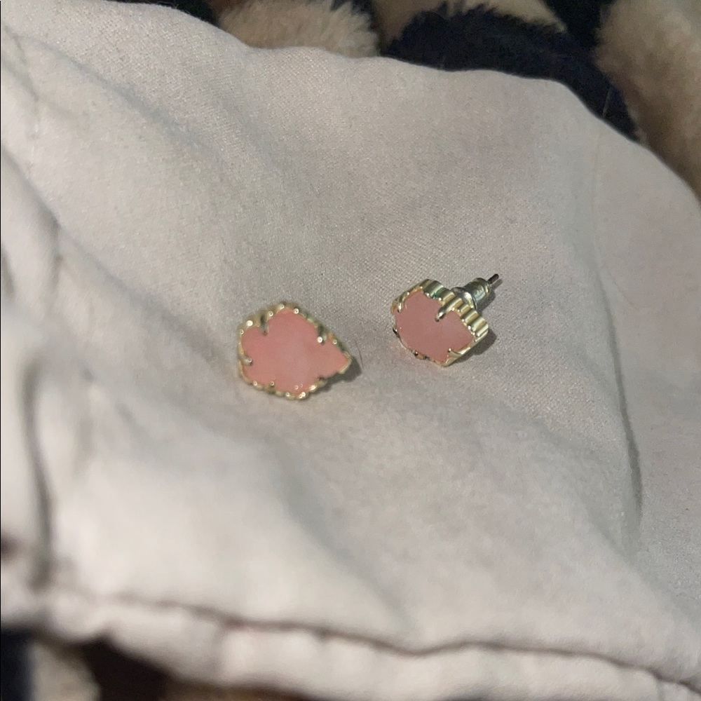 Kendra Scott Pink Gold Stud Earrings